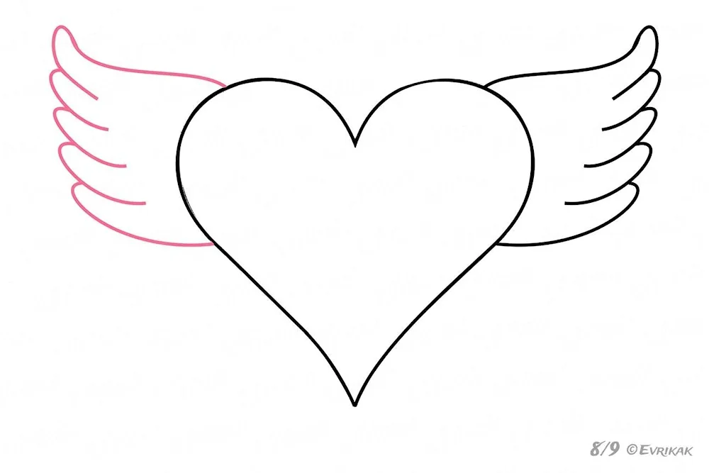 Colouring a heart