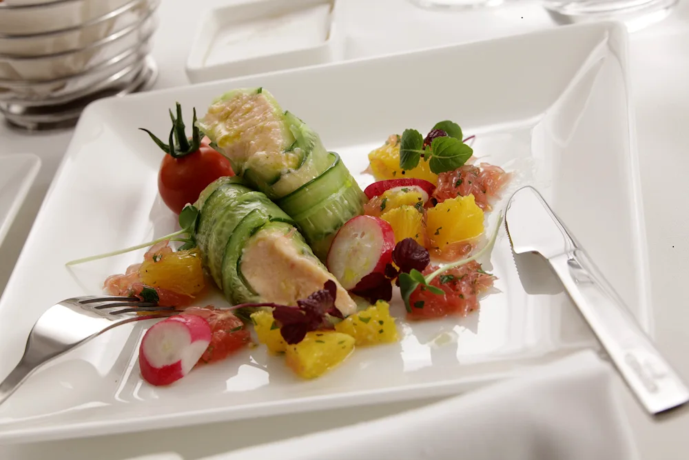 Dining in a restaurant