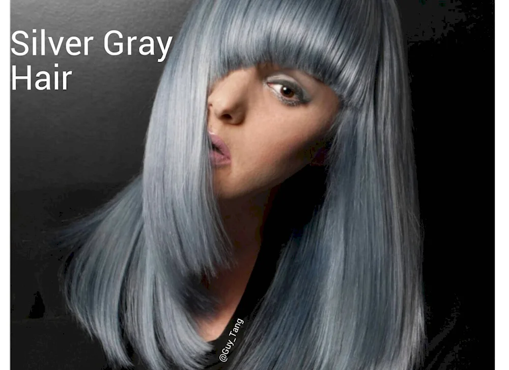 Graphite grey hair colour