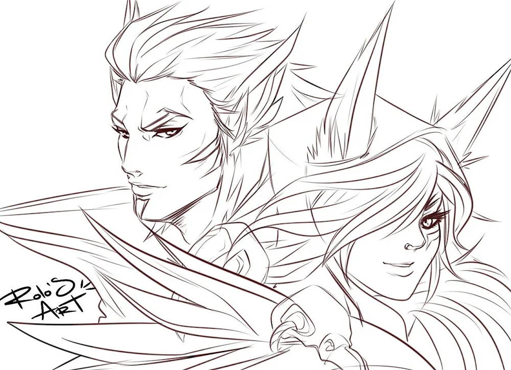 Elf drawing for girls