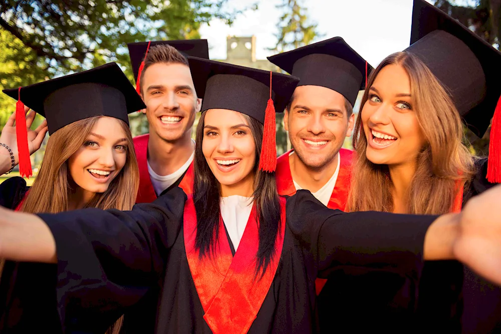 Happy students