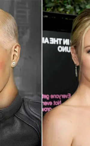 Charlize Theron bald
