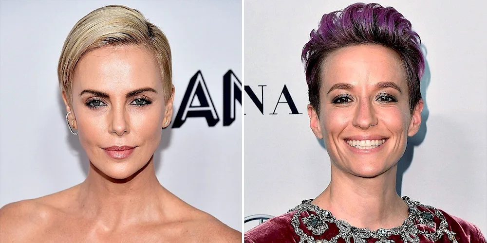 Short haircuts for a diamond face