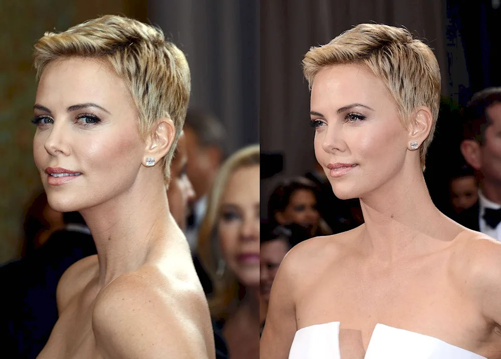 Charlise Theron haircut Pixie