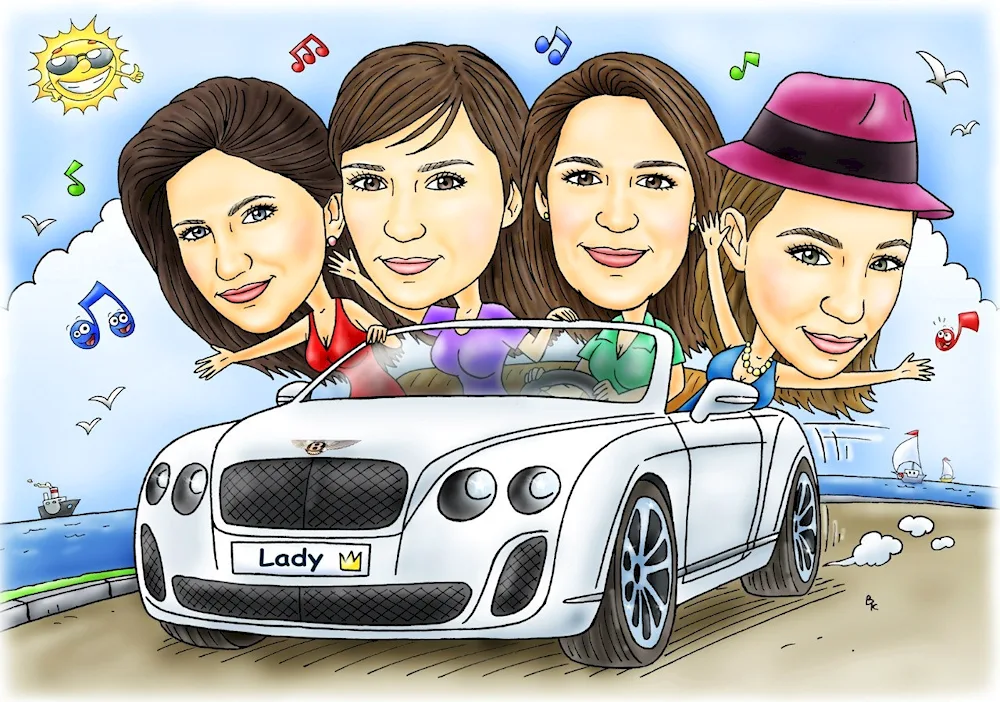 Girlfriend cartoon