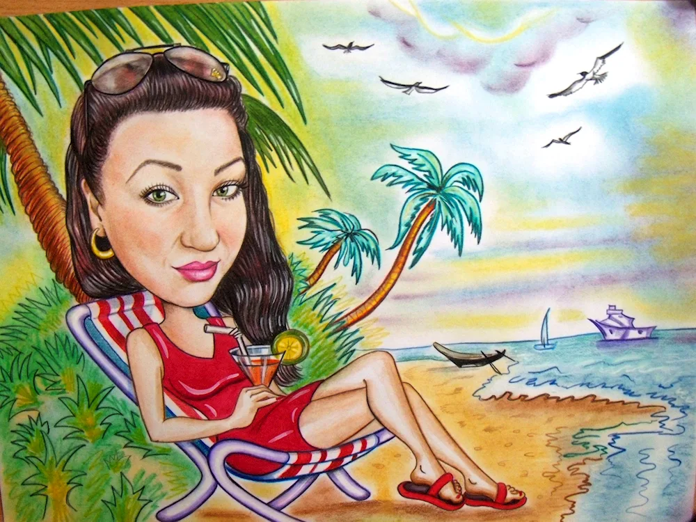 Cartoon of a woman