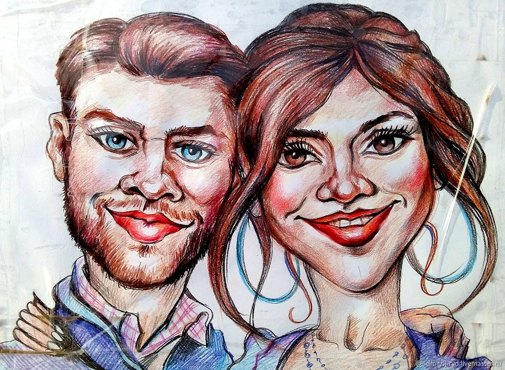 Character caricature for two