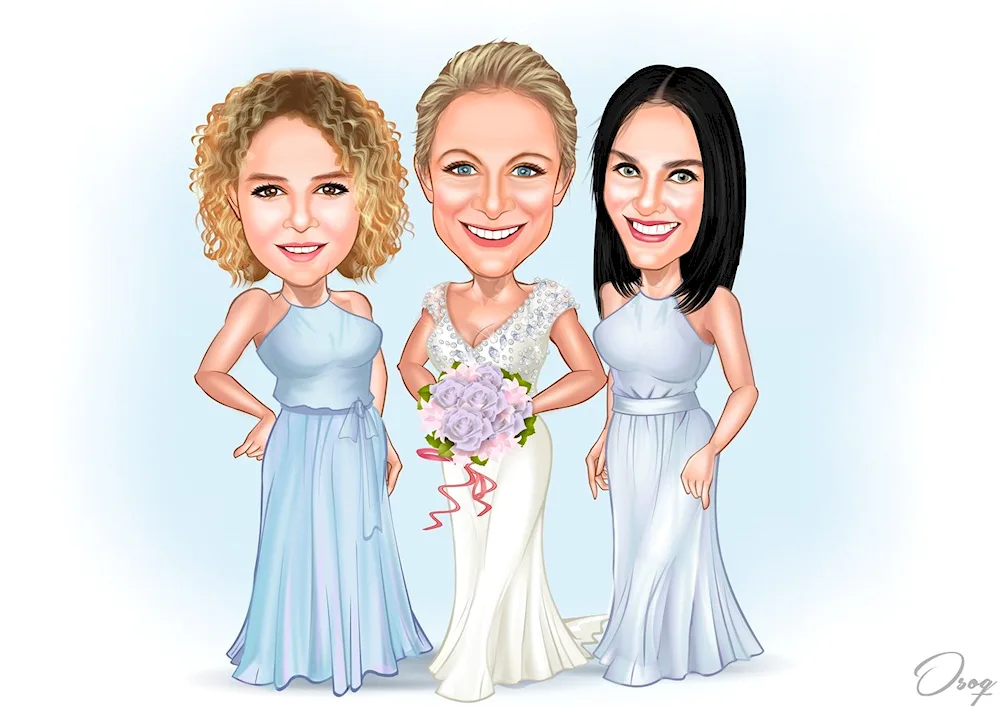 Girlfriends‘ caricature