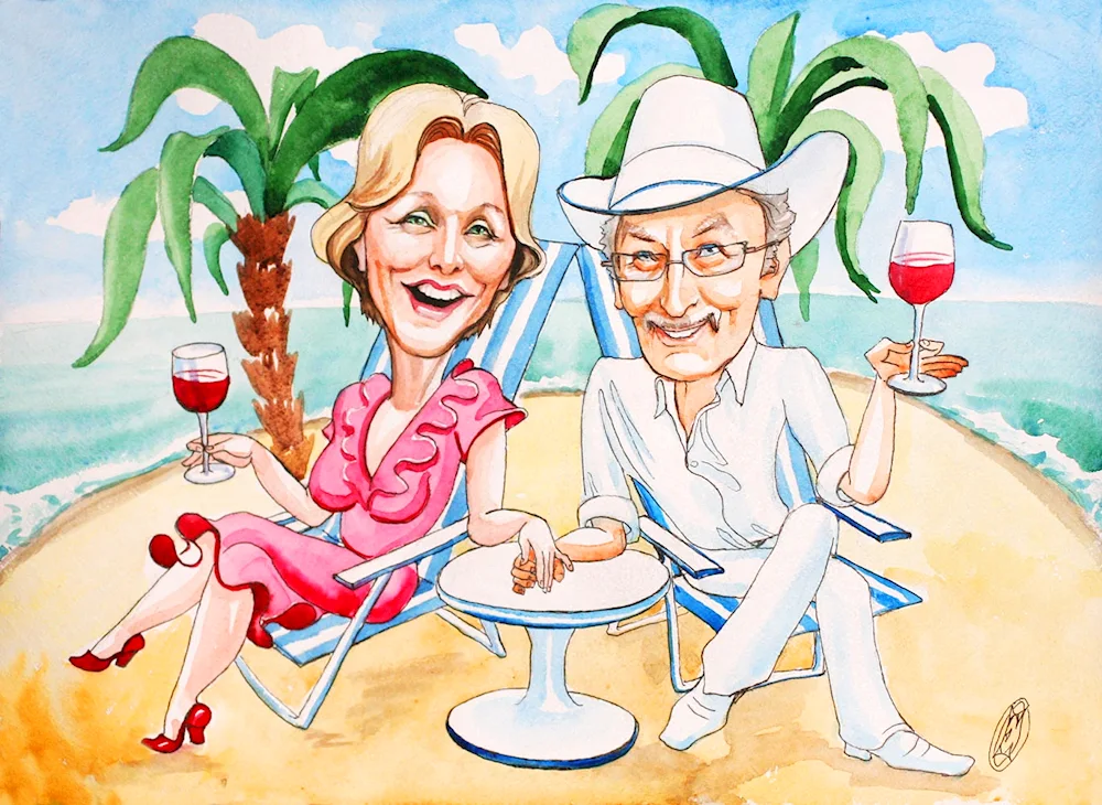 Wedding caricature