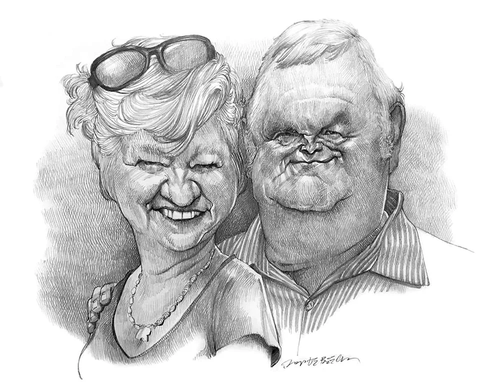 Pencil caricature