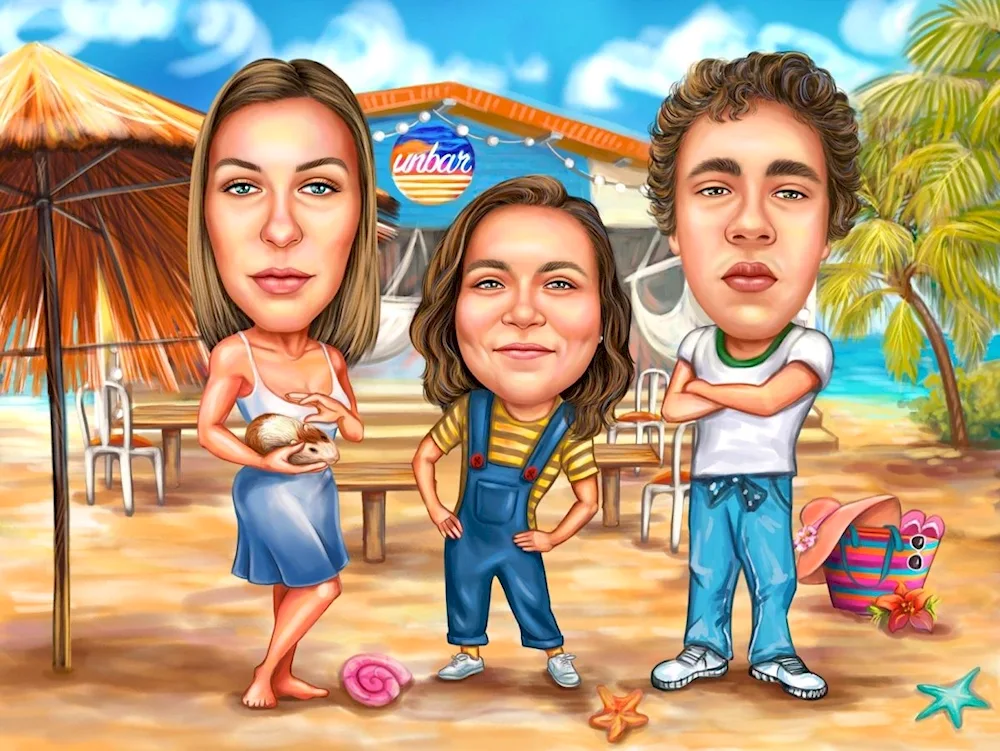 Cartoon in cartoon style