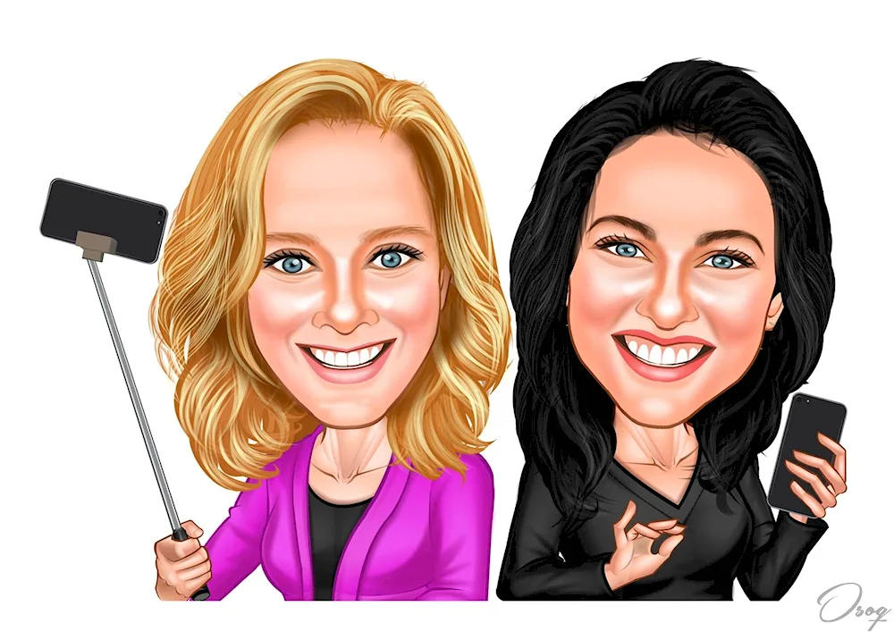 A cartoon of the Royal Family