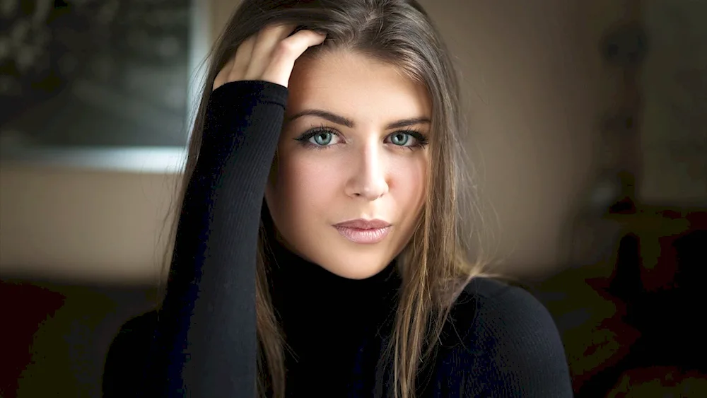 She's a chick with blue eyes