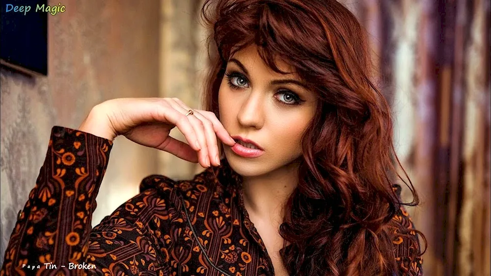 Brown-eyed redhead
