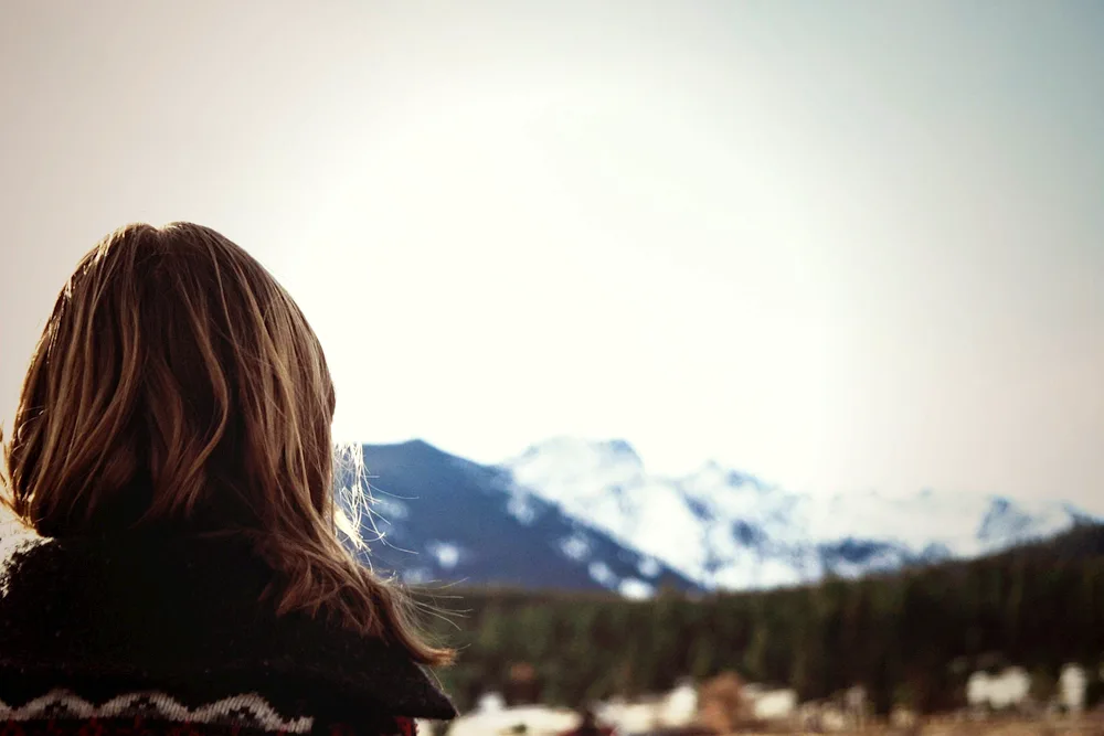 Girl with back