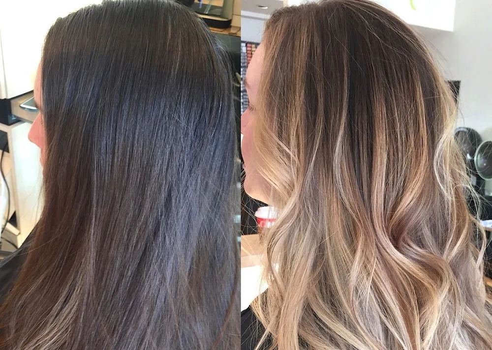 Fashionable colouring 2023 for dark hair