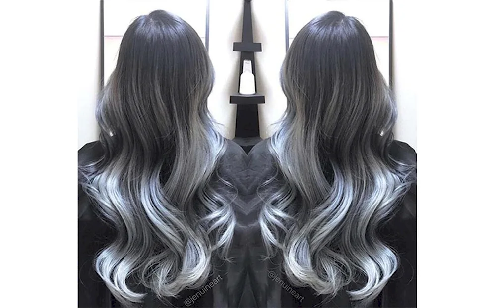 Balayage balayage ash colouring