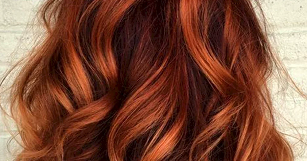 Shatush balayage red