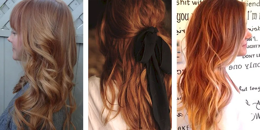 Balayage balayage on red hair