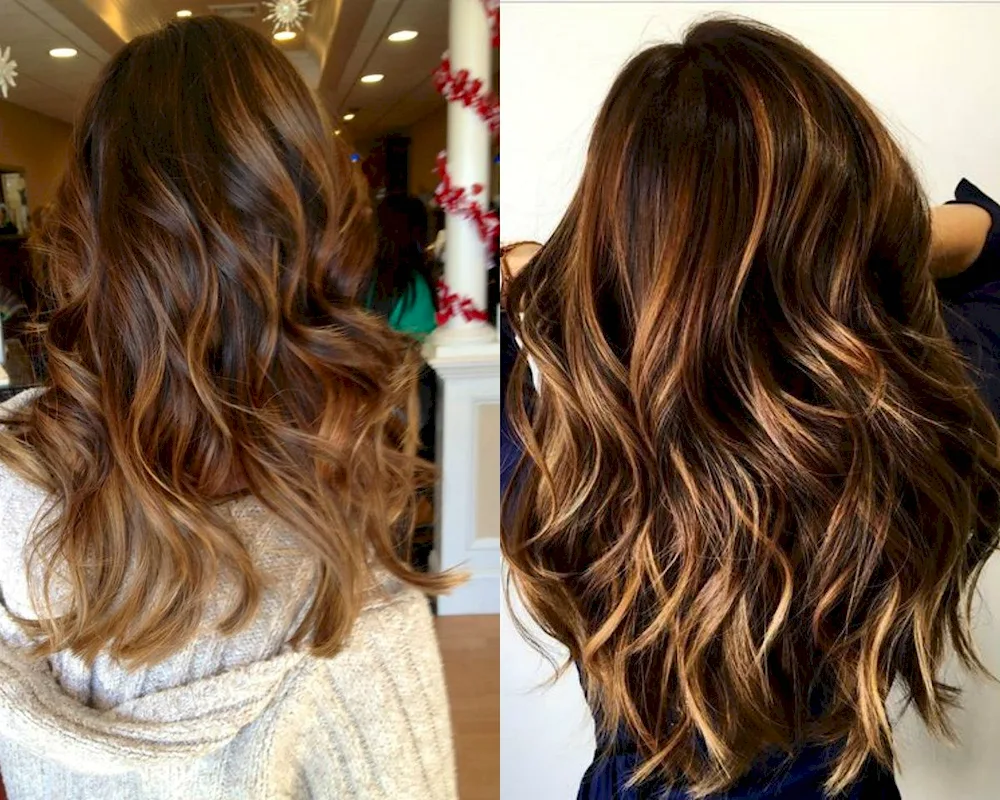 Cascade caramel shatush