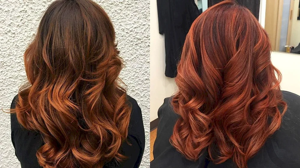 Chestnut copper balayage