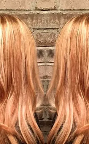 Shatush honey blond