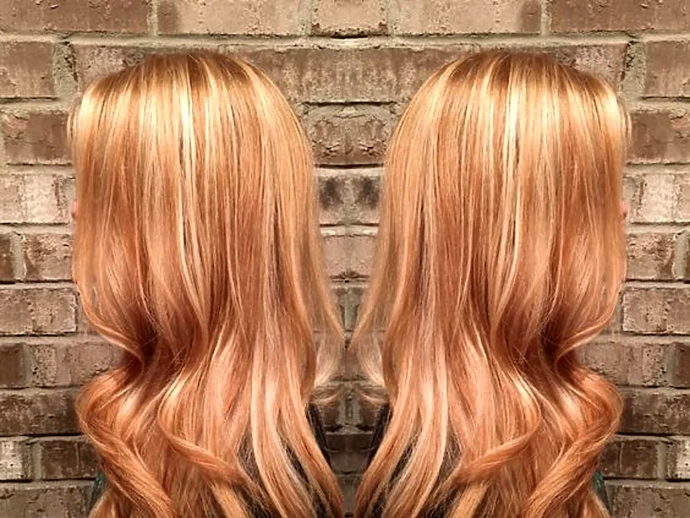 Honey blond shading