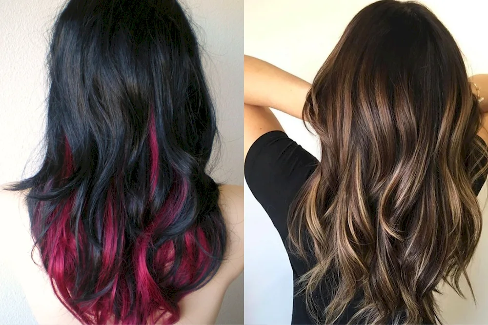 Pink strands