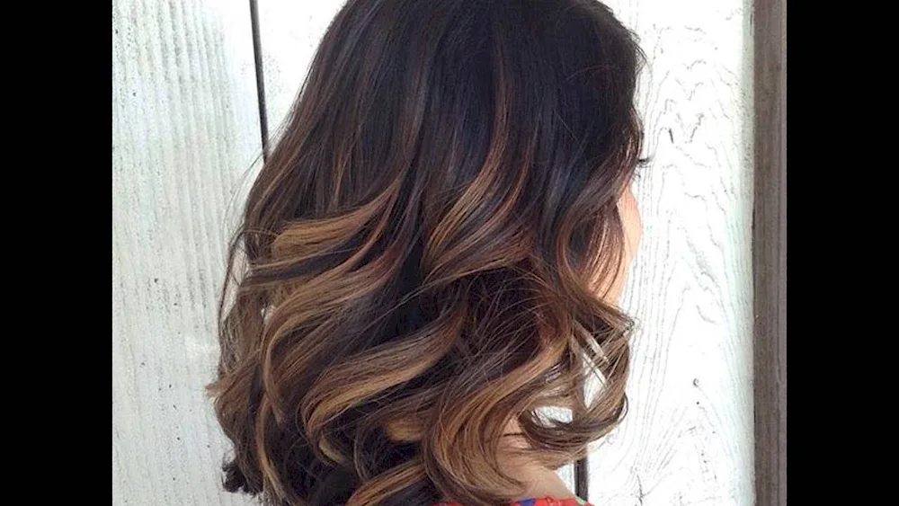 Shatush for medium dark hair