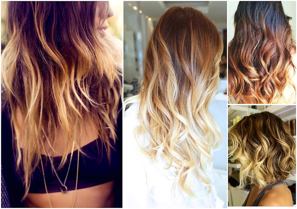Burnt hair colouring.