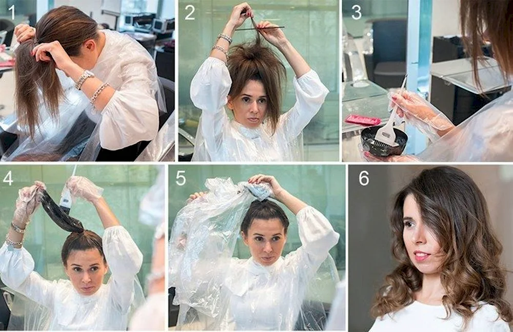 Balayage colouring technique balayage ombré hair colouring technique