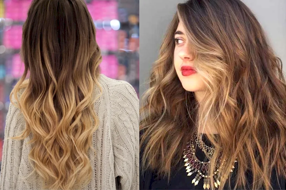 Effect. Burnout on dark hair