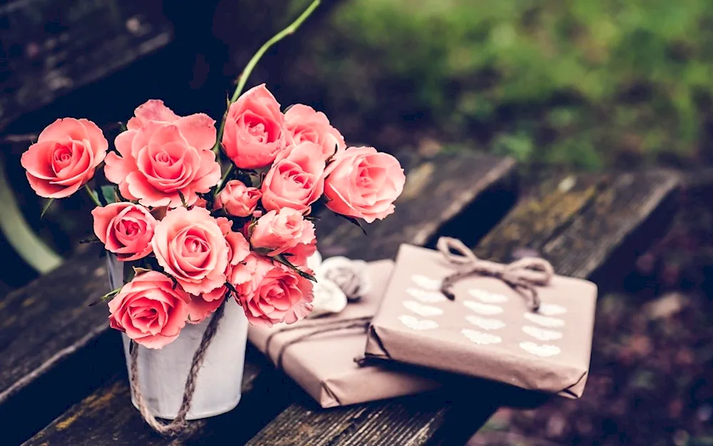 Girl face in flowers