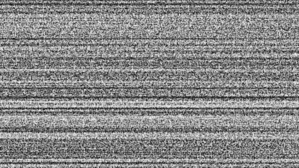 White noise TV interference