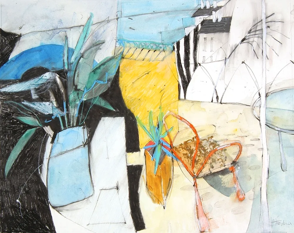 Abstract still life painting