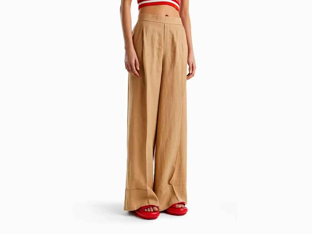 Brown palazzo pants