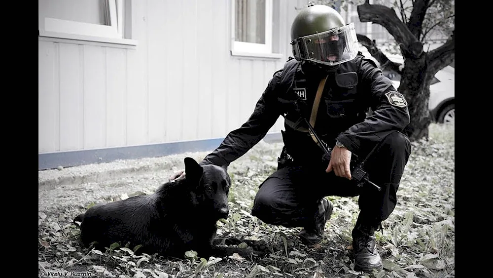 Special Forces in gas mask