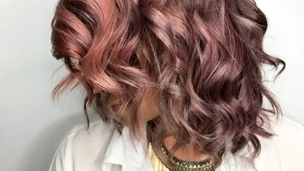 Pink gold metallic colour