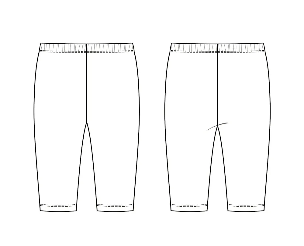 Pants vector outline