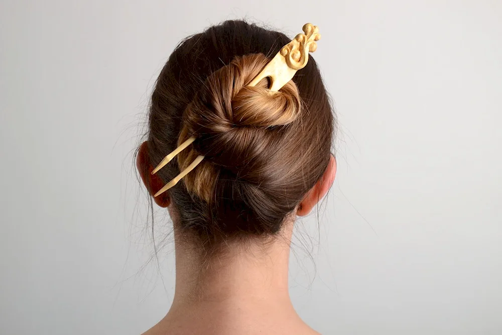 Chopstick hairstyle