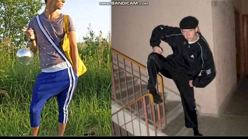 Gopnik clothing style of 90’s gangsters