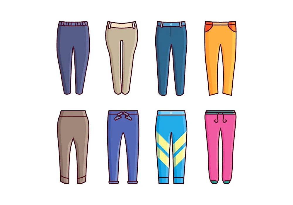 Sketch of women's trousers