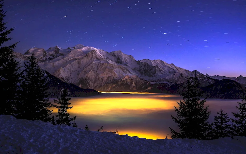 State of Montana night mountains