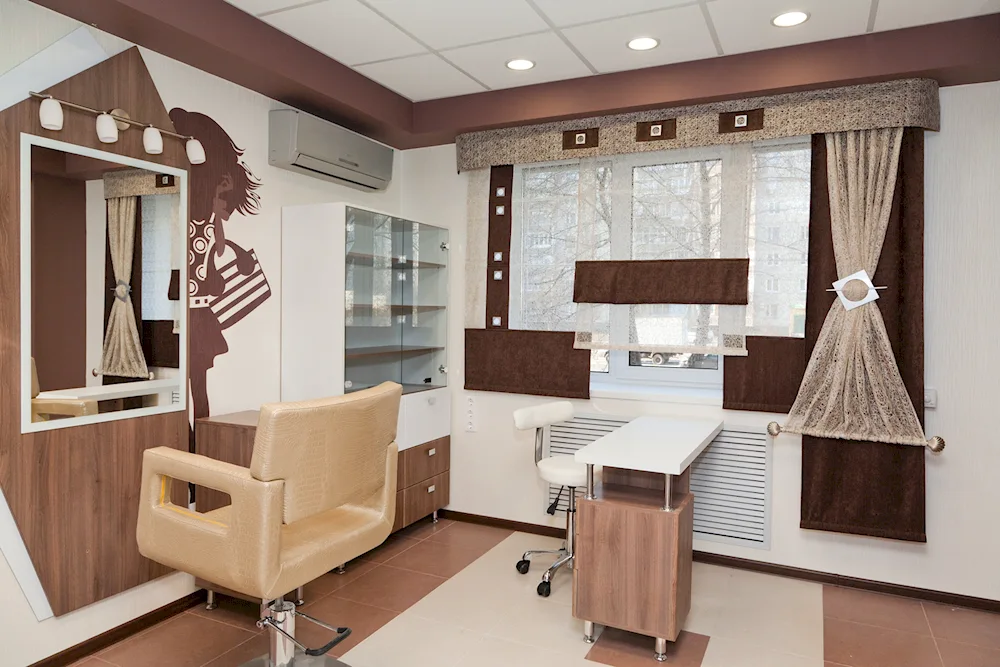 Barber curtains for a barbershop