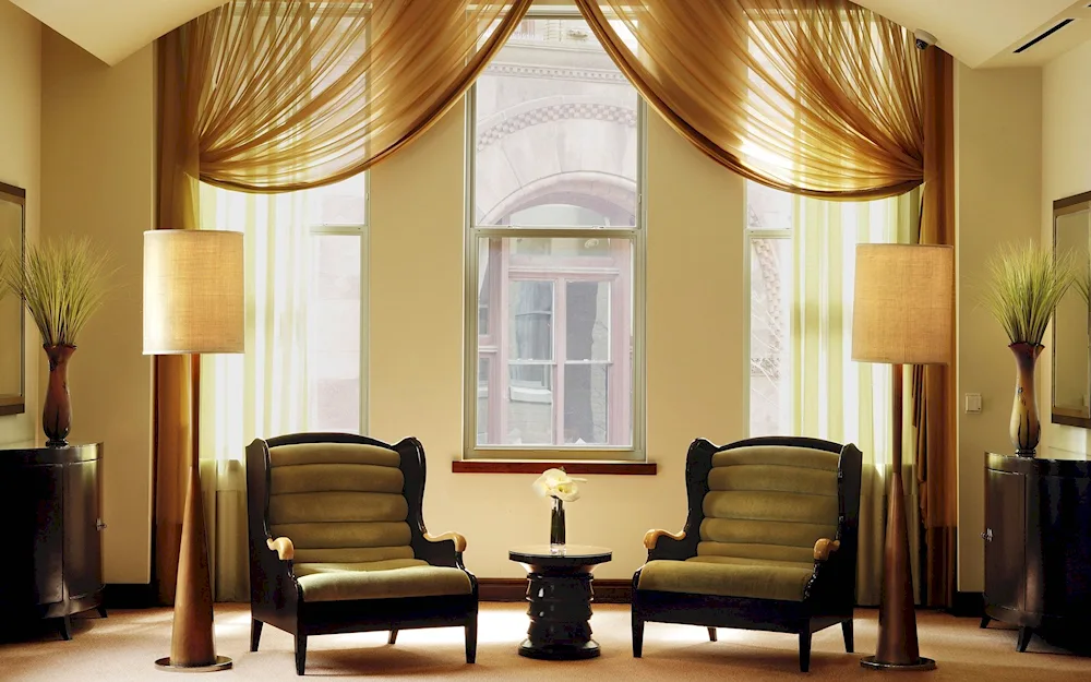 Curtains in the interior