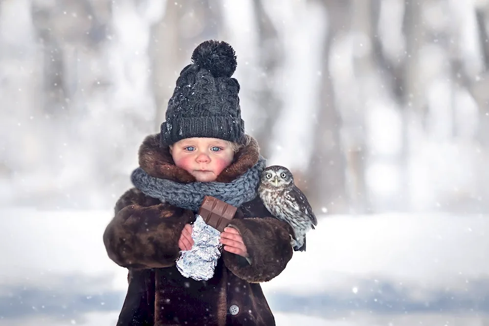 Children in winter