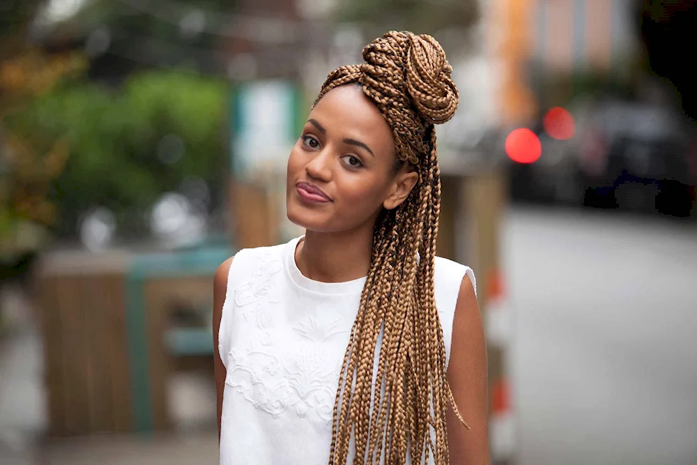 Ciara Afro plaits