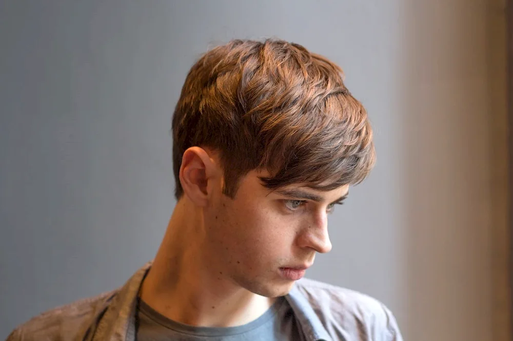 Side Fringe haircut for men