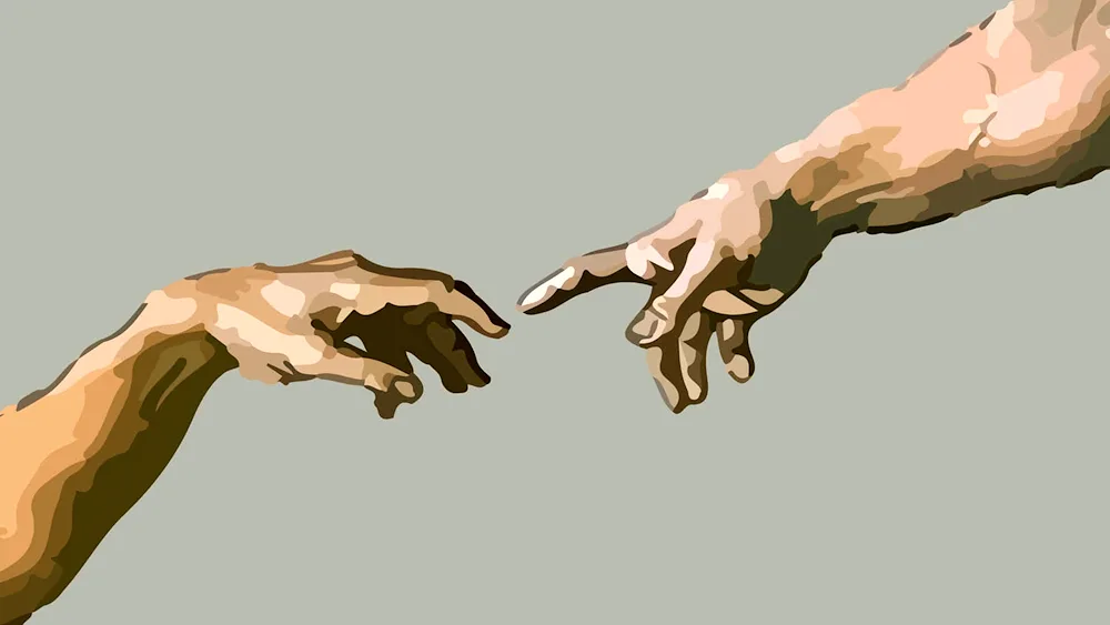 Sistine Chapel The Creation of Adam hands