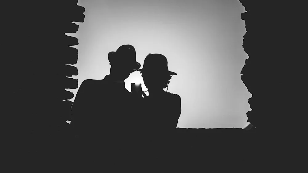 Two silhouette